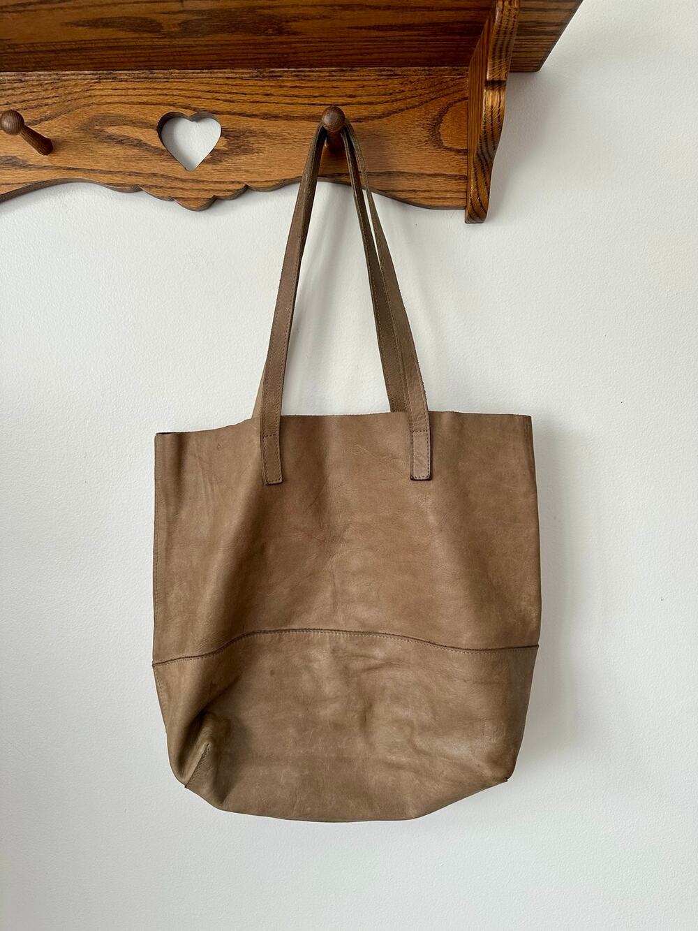 ABLE Mamuye Leather Tote Bag